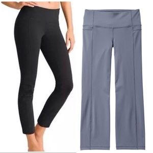 Athleta Straight Up Capri in Light Gray